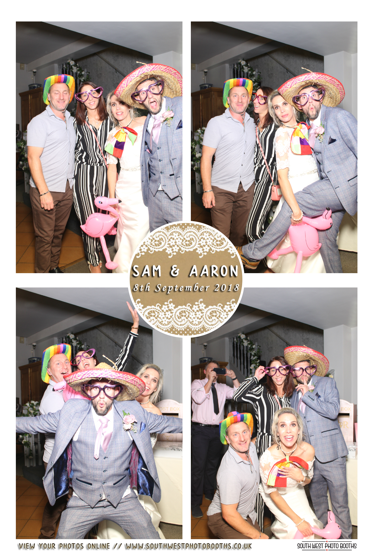 Sam and Aaron | View more photos from the event at gallery.southwestphotobooths.co.uk/u/SWPB/Sam-and-Aaron